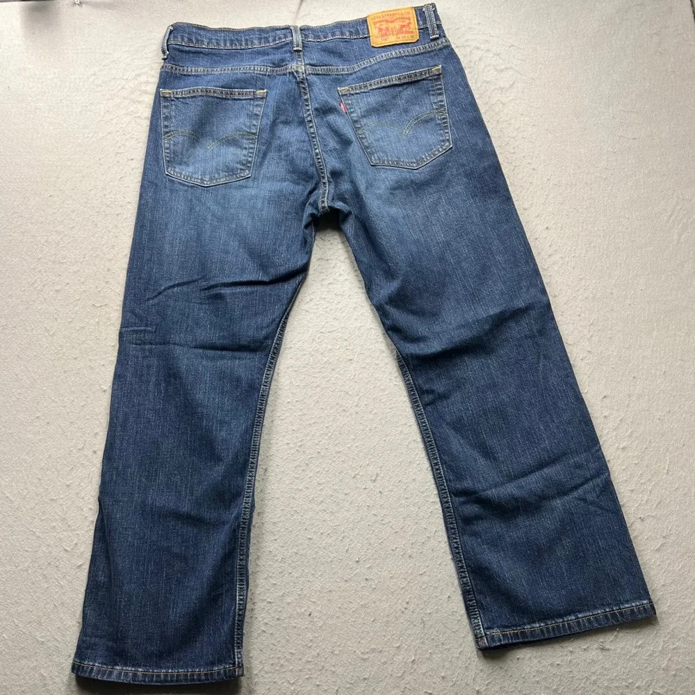 Levis 569 Loose Straight Jeans Mens W34 L30 Blue Denim Relaxed Fit Pants 2352